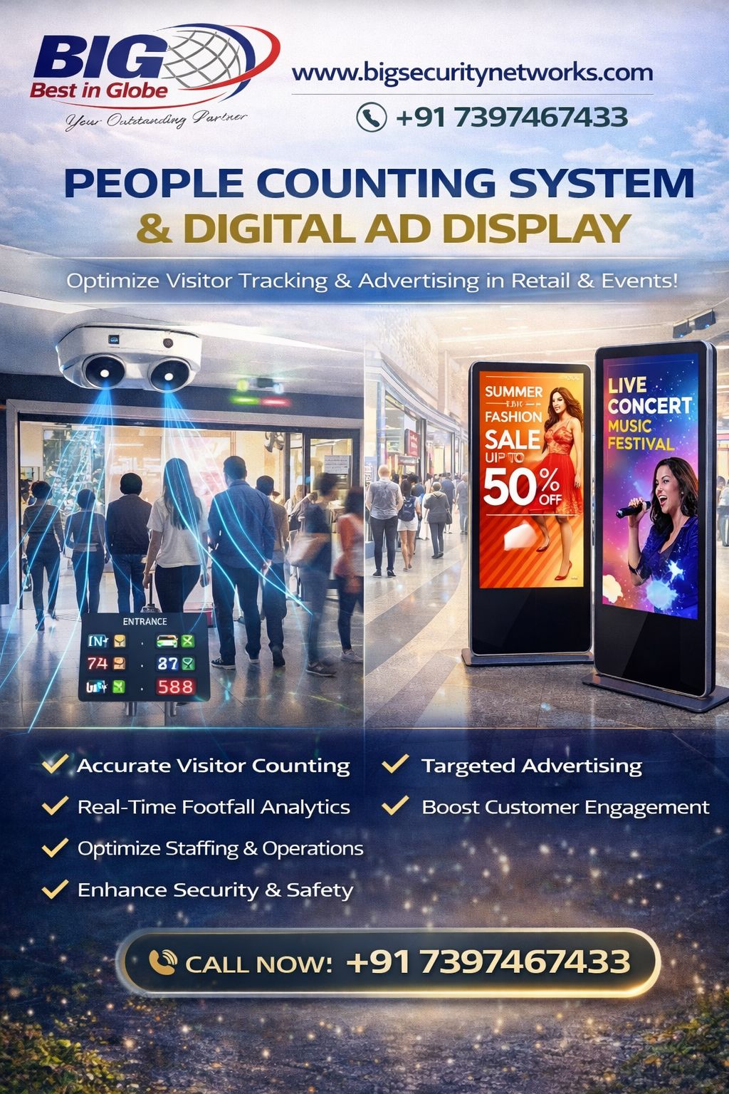 People Counting & Digital Signage